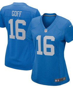 Jared Goff Detroit Lions Womens Game Player Jersey - Blue Nfl