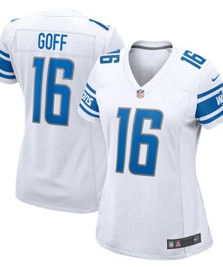 Jared Goff Detroit Lions Womens Game Player Jersey White Nfl