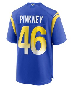 Jared Pinkney Los Angeles Rams Game Player Jersey - Royal