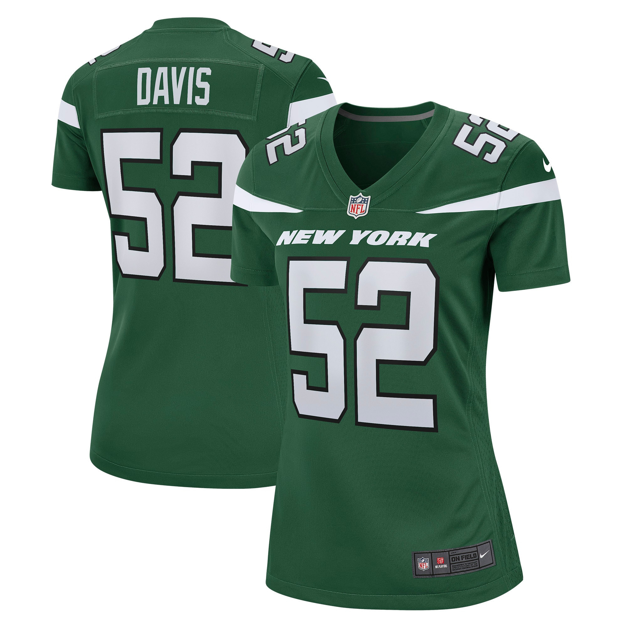 Jarrad Davis New York Jets Womens Game Jersey - Gotham Green Nfl