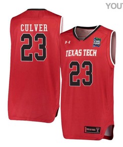 Jarrett Culver 23 Texas Tech Red Raiders Basketball Youth Jersey - Red