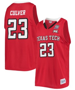 Jarrett Culver Texas Tech Red Raiders Original Retro Brand Alumni Commemorative Replica Basketball Jersey - Red Ncaa
