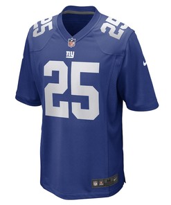 Jashaun Corbin New York Giants Game Player Jersey - Royal