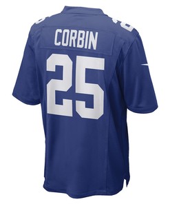 Jashaun Corbin New York Giants Game Player Jersey - Royal