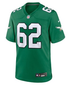 Jason Kelce 62 Philadelphia Eagles Alternate Game Men Jersey - Kelly Green