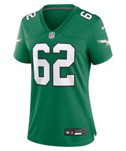 Jason Kelce 62 Philadelphia Eagles Alternate Game Women Jersey - Kelly Green