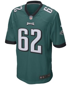 Jason Kelce 62 Philadelphia Eagles Game Player Jersey - Green