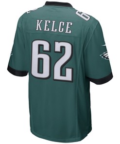Jason Kelce 62 Philadelphia Eagles Game Player Jersey - Green