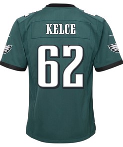 Jason Kelce 62 Philadelphia Eagles Super Bowl LVII Champions 2 Stars 2 Stars Youth Game Jersey - Black
