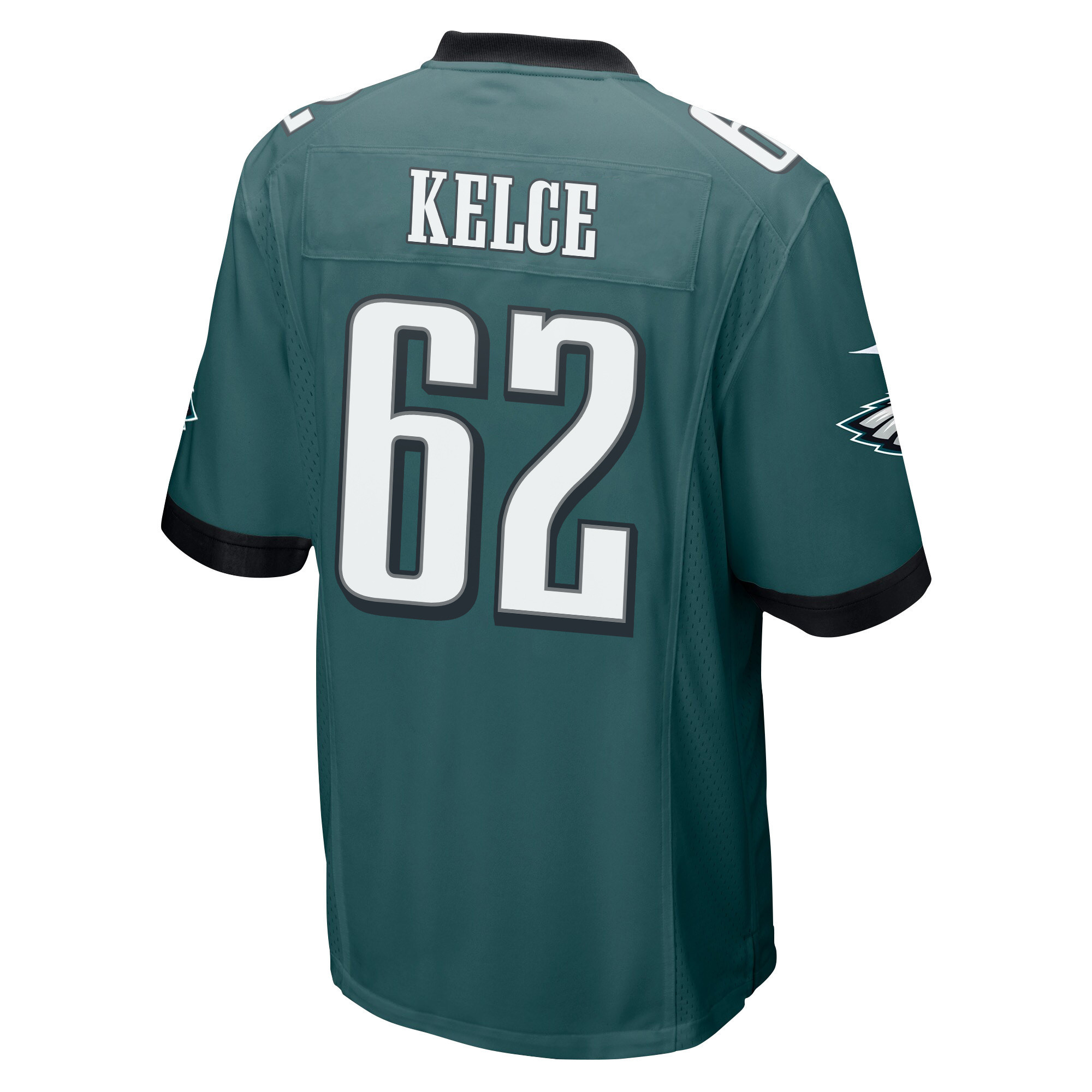Jason Kelce 62 Philadelphia Eagles Super Bowl LVII Champions 2 Stars Men Game Jersey - Midnight Green