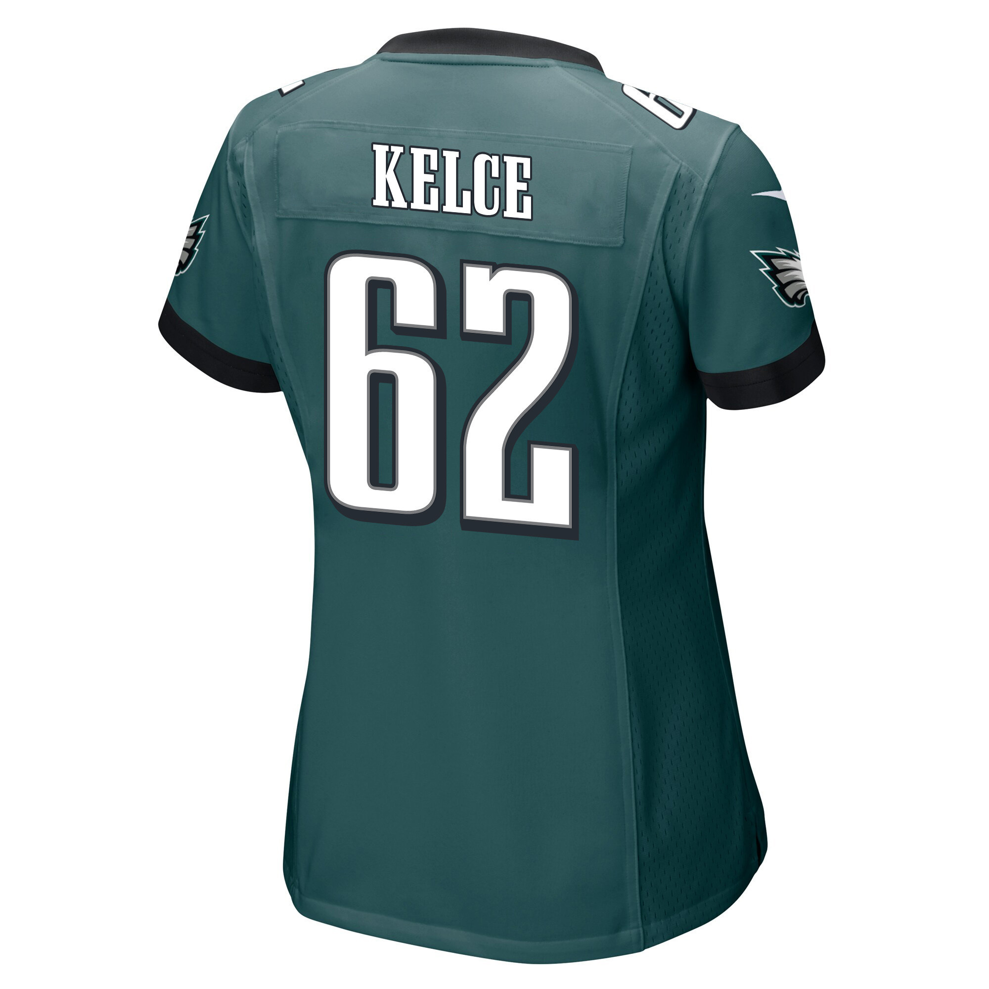 Jason Kelce 62 Philadelphia Eagles Super Bowl LVII Champions 2 Stars Women Game Jersey - Midnight Green