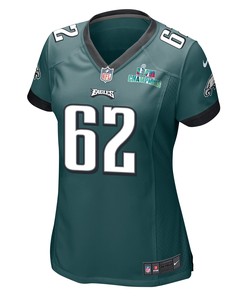 Jason Kelce 62 Philadelphia Eagles Super Bowl LVII Champions Women Game Jersey - Midnight Green