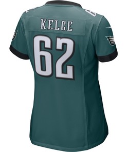 Jason Kelce 62 Philadelphia Eagles Women's Game Jersey - Midnight Green