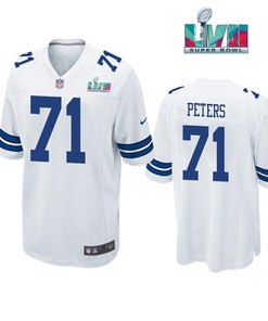 Jason Peters 71 Dallas Cowboys Super Bowl LVII Super Bowl LVII White Men Game Jersey