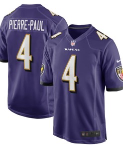 Jason Pierre-Paul 4 Baltimore Ravens Home Game Player Jersey - Purple