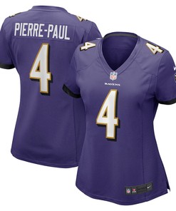 Jason Pierre-Paul 4 Baltimore Ravens Women's Home Game Player Jersey - Purple