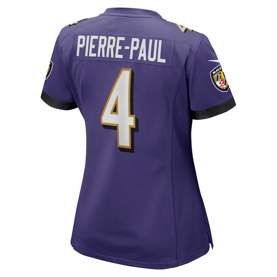 Jason Pierre-Paul 4 Baltimore Ravens Women's Home Game Player Jersey - Purple
