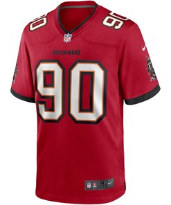 Jason Pierre-Paul 90 Tampa Bay Buccaneers Game Player Jersey - Red