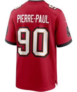 Jason Pierre-Paul 90 Tampa Bay Buccaneers Game Player Jersey - Red
