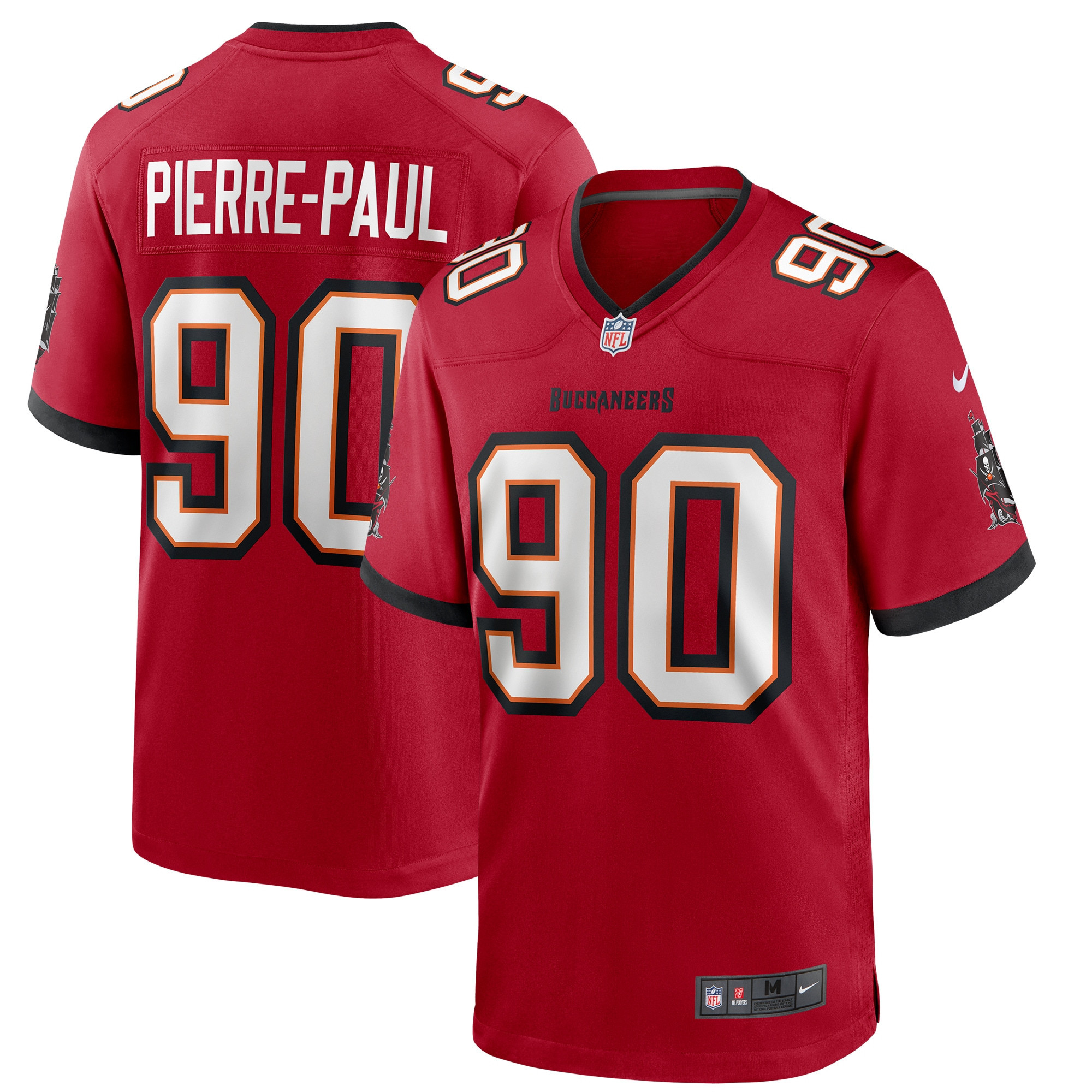 Jason Pierre-paul Tampa Bay Buccaneers Game Player Jersey - Red Nfl