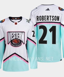 Jason Robertson 21 Stars 2023 All-Star Western Conference White Jersey