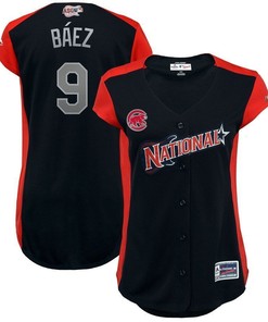 Javier B?ez National League Majestic Womens 2019 Mlb All-star Game Workout Player Jersey Navy 2019