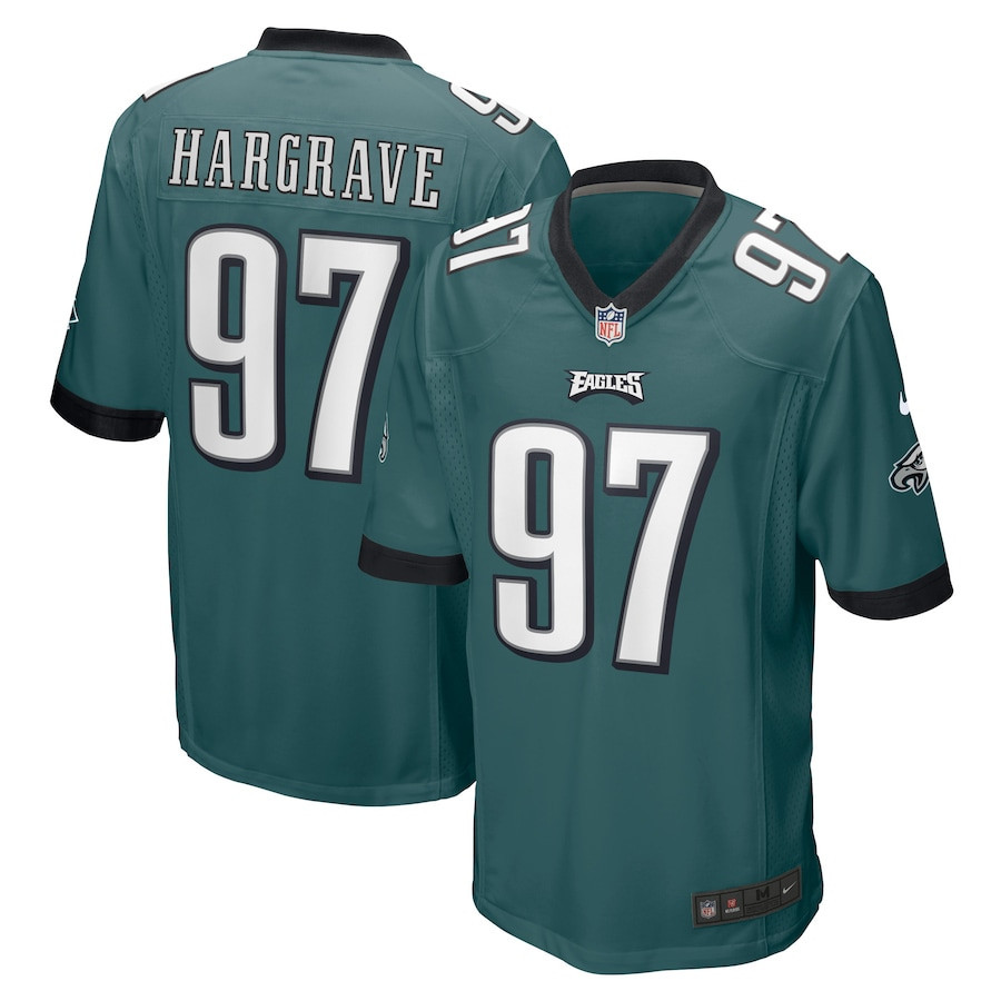 Javon Hargrave 97 Philadelphia Eagles Player Jersey - Midnight Green