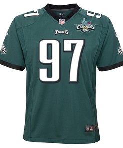 Javon Hargrave 97 Philadelphia Eagles Super Bowl LVII Champions 2 Stars 2 Stars Youth Game Jersey - Black