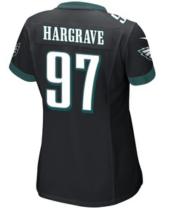 Javon Hargrave 97 Philadelphia Eagles Super Bowl LVII Champions 2 Stars Women Game Jersey - Black