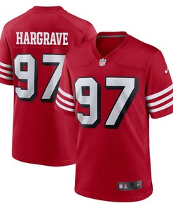 Javon Hargrave 97 San Francisco 49ers Men Alternate Game Jersey - Scarlet
