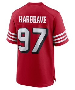 Javon Hargrave 97 San Francisco 49ers Men Alternate Game Jersey - Scarlet