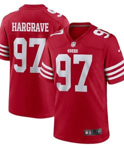 Javon Hargrave 97 San Francisco 49ers Men Game Jersey - Scarlet