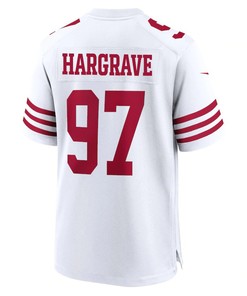 Javon Hargrave 97 San Francisco 49ers Men Game Jersey - White