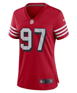 Javon Hargrave 97 San Francisco 49ers Women Alternate Game Jersey - Scarlet