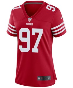 Javon Hargrave 97 San Francisco 49ers Women Game Jersey - Scarlet