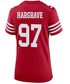 Javon Hargrave 97 San Francisco 49ers Women Game Jersey - Scarlet