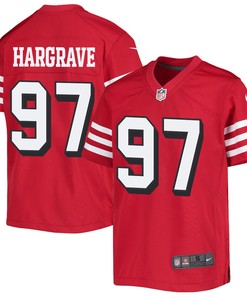Javon Hargrave 97 San Francisco 49ers Youth Alternate Game Jersey - Scarlet
