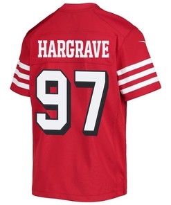 Javon Hargrave 97 San Francisco 49ers Youth Alternate Game Jersey - Scarlet