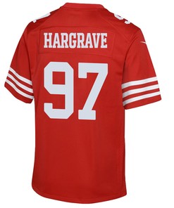 Javon Hargrave 97 San Francisco 49ers Youth Game Jersey - Scarlet