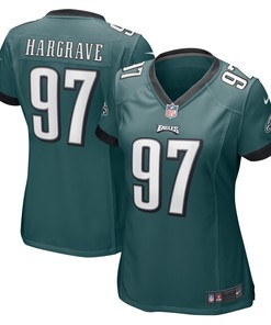 Javon Hargrave Philadelphia Eagles Womens Player Jersey - Midnight Green Nfl