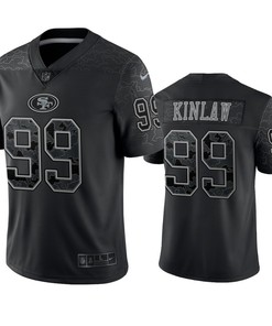 Javon Kinlaw 99 San Francisco 49ers Black Reflective Limited Jersey - Men