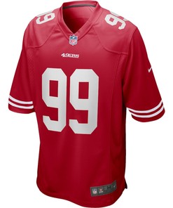 Javon Kinlaw 99 San Francisco 49ers Game Jersey - Scarlet