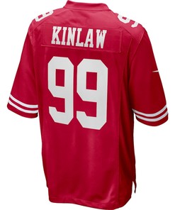 Javon Kinlaw 99 San Francisco 49ers Game Jersey - Scarlet