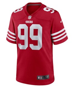 Javon Kinlaw 99 San Francisco 49ers Team Player Game Jersey - Scarlet