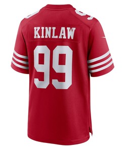 Javon Kinlaw 99 San Francisco 49ers Team Player Game Jersey - Scarlet