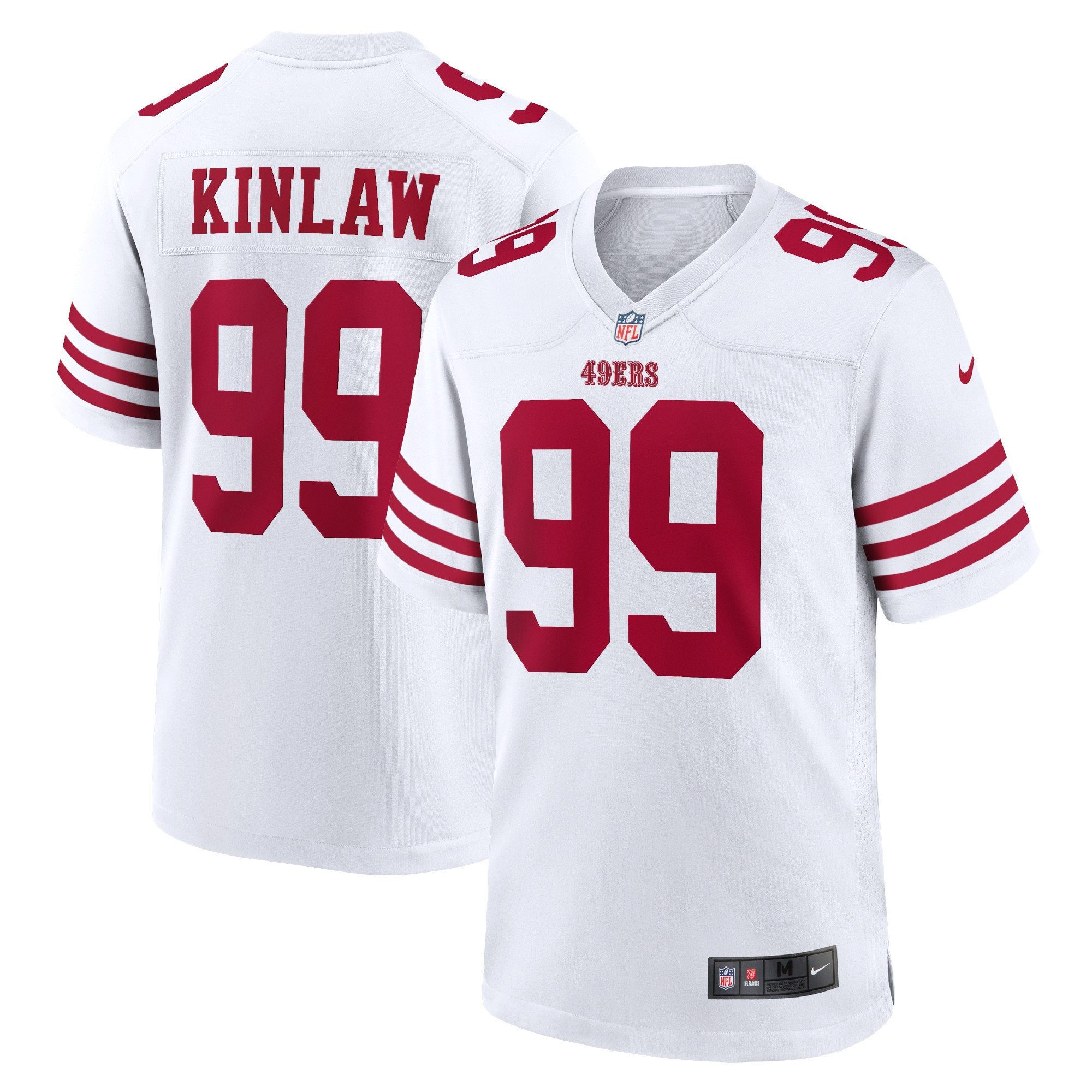 Javon Kinlaw San Francisco 49ers Player Game Jersey - White Nfl