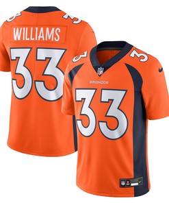 Javonte Williams 33 Denver Broncos Vapor Untouchable Limited Jersey - Orange