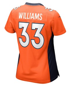 Javonte Williams 33 Denver Broncos Women's Game Jersey - Orange