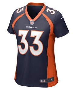 Javonte Williams 33 Denver Broncos Women's Home Game Jersey - Navy