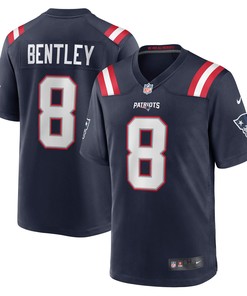 Jawhaun Bentley New England Patriots Game Player Jersey - Navy Nfl